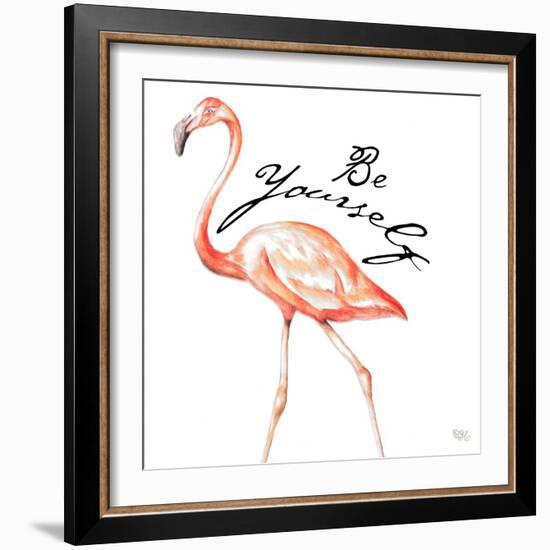 Be Different Flamingo II-Tiffany Hakimipour-Framed Art Print