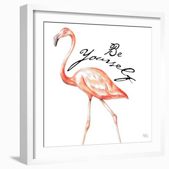 Be Different Flamingo II-Tiffany Hakimipour-Framed Art Print