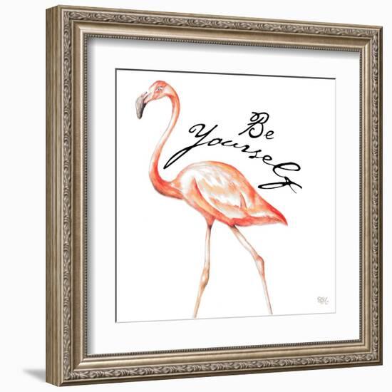 Be Different Flamingo II-Tiffany Hakimipour-Framed Art Print