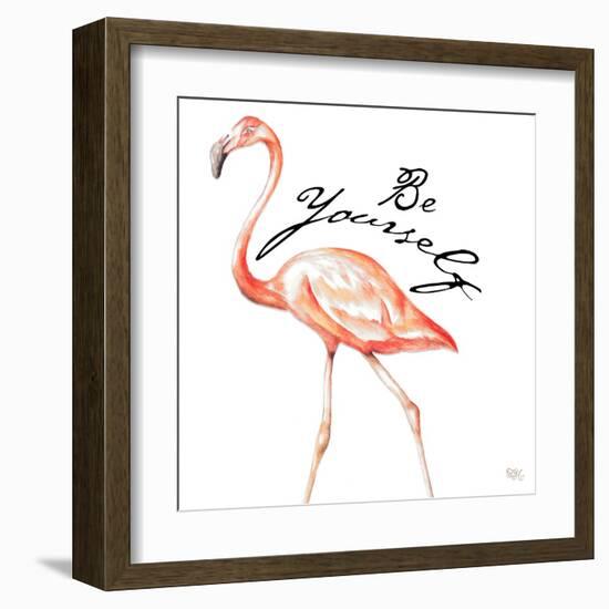 Be Different Flamingo II-Tiffany Hakimipour-Framed Art Print