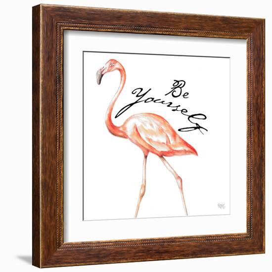 Be Different Flamingo II-Tiffany Hakimipour-Framed Art Print