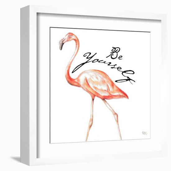 Be Different Flamingo II-Tiffany Hakimipour-Framed Art Print