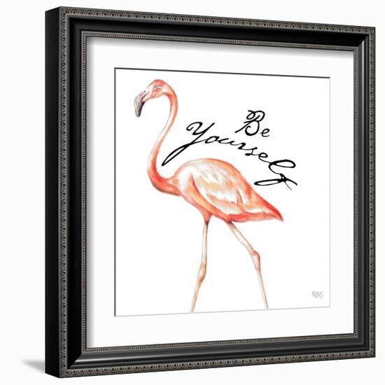 Be Different Flamingo II-Tiffany Hakimipour-Framed Art Print