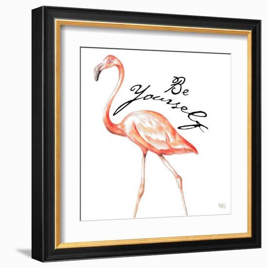 Be Different Flamingo II-Tiffany Hakimipour-Framed Art Print