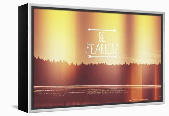 Be Fearless-Vintage Skies-Framed Premier Image Canvas