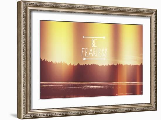 Be Fearless-Vintage Skies-Framed Giclee Print