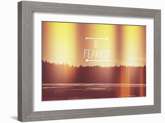 Be Fearless-Vintage Skies-Framed Giclee Print