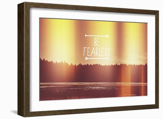 Be Fearless-Vintage Skies-Framed Giclee Print