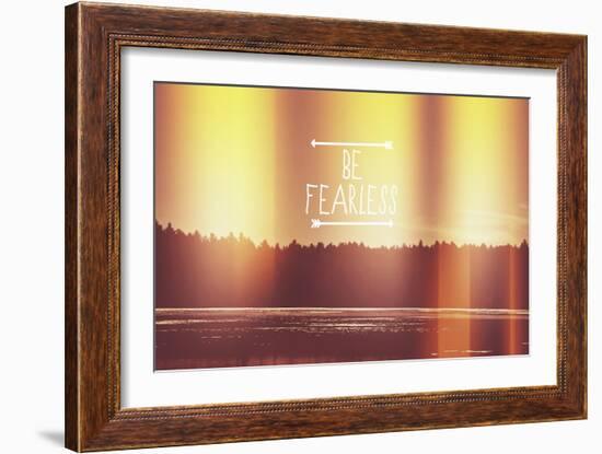 Be Fearless-Vintage Skies-Framed Giclee Print