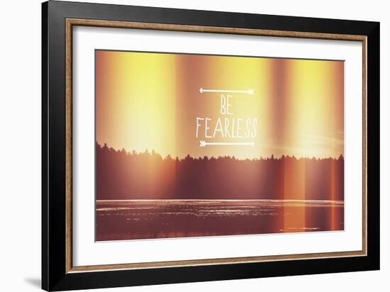 Be Fearless-Vintage Skies-Framed Giclee Print