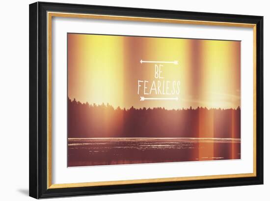 Be Fearless-Vintage Skies-Framed Giclee Print