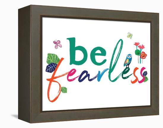 Be Fearless-Jennifer McCully-Framed Stretched Canvas