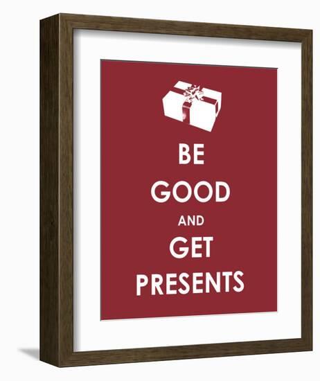 Be Good and Get Presents-null-Framed Art Print