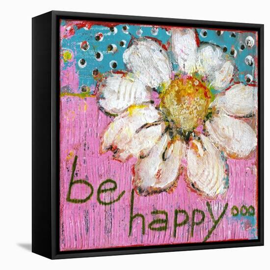 Be Happy-Blenda Tyvoll-Framed Premier Image Canvas