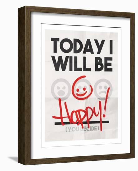 Be Happy-Enrique Rodriguez Jr.-Framed Art Print