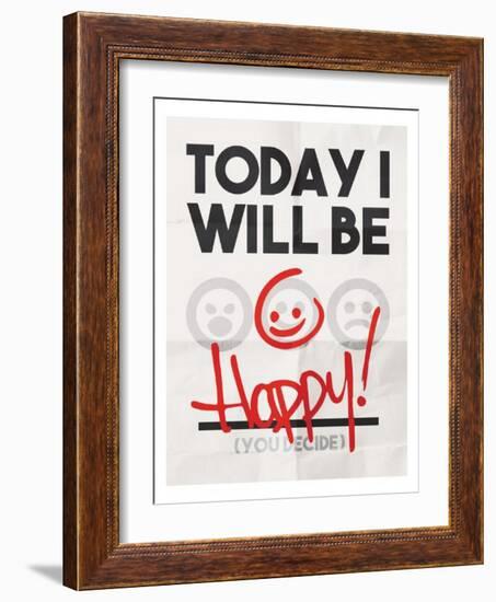 Be Happy-Enrique Rodriguez Jr.-Framed Art Print