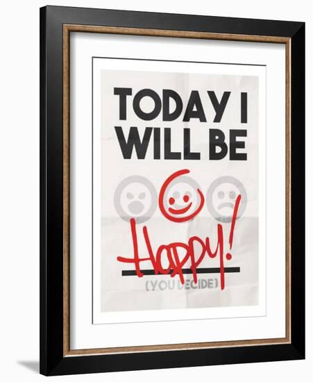 Be Happy-Enrique Rodriguez Jr.-Framed Art Print