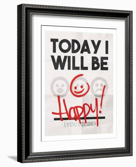 Be Happy-Enrique Rodriguez Jr.-Framed Art Print