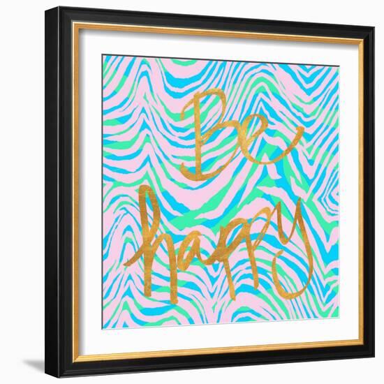 Be Happy-SD Graphics Studio-Framed Premium Giclee Print