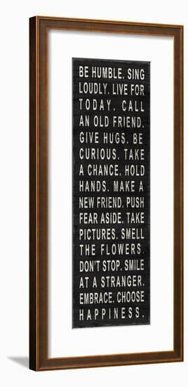 Be Humble (Use Kind Words)-null-Framed Premium Giclee Print