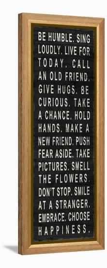 Be Humble (Use Kind Words)-null-Framed Stretched Canvas