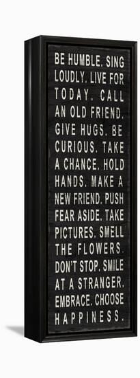 Be Humble (Use Kind Words)-null-Framed Stretched Canvas