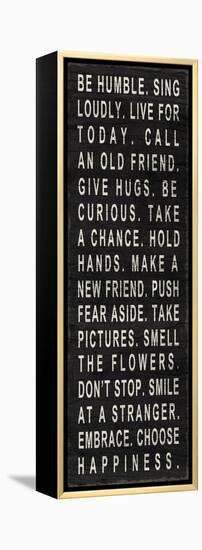 Be Humble (Use Kind Words)-null-Framed Stretched Canvas