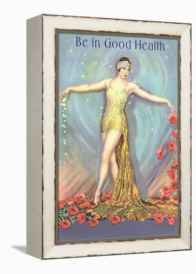 Be in Good Health, Dancer with Poppies-null-Framed Stretched Canvas