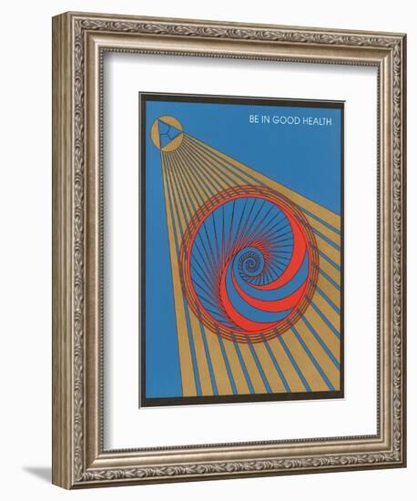 Be in Good Health, Geometric Design-null-Framed Art Print