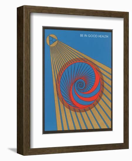 Be in Good Health, Geometric Design-null-Framed Art Print