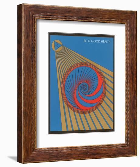 Be in Good Health, Geometric Design-null-Framed Art Print