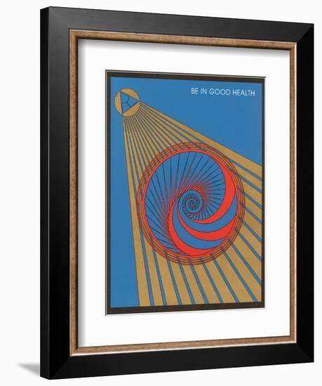 Be in Good Health, Geometric Design-null-Framed Art Print