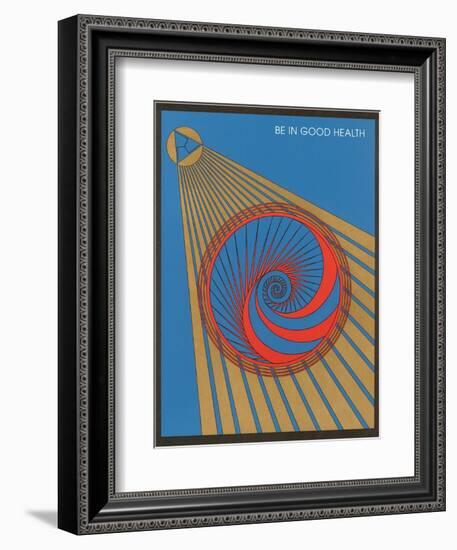 Be in Good Health, Geometric Design-null-Framed Art Print