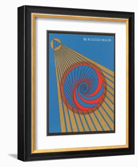 Be in Good Health, Geometric Design-null-Framed Art Print