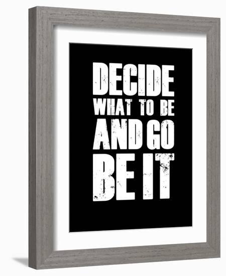 Be it Black-NaxArt-Framed Art Print