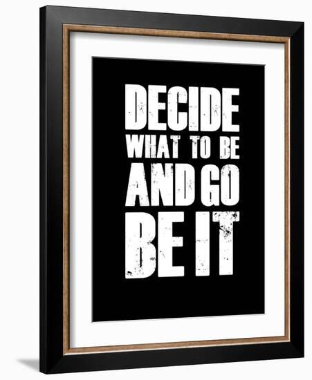 Be it Black-NaxArt-Framed Art Print