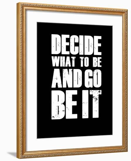 Be it Black-NaxArt-Framed Art Print