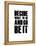 Be it White-NaxArt-Framed Stretched Canvas