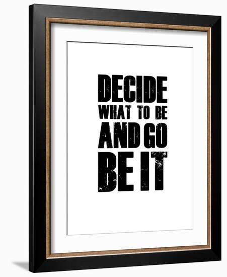 Be it White-NaxArt-Framed Premium Giclee Print