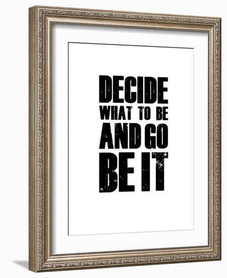 Be it White-NaxArt-Framed Art Print