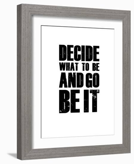 Be it White-NaxArt-Framed Art Print