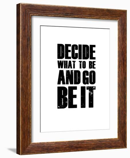 Be it White-NaxArt-Framed Art Print