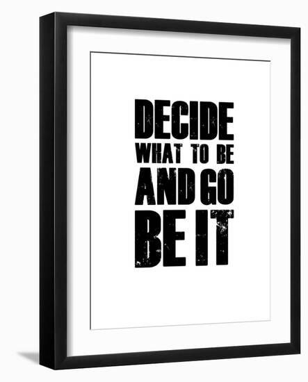 Be it White-NaxArt-Framed Art Print