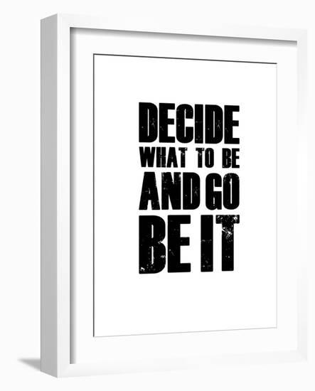 Be it White-NaxArt-Framed Art Print