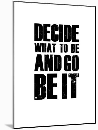 Be it White-NaxArt-Mounted Art Print