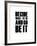 Be it White-NaxArt-Framed Art Print