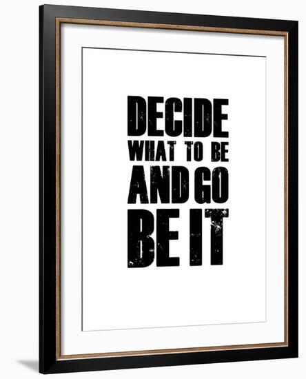 Be it White-NaxArt-Framed Art Print