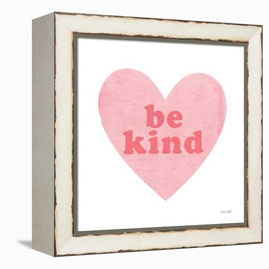 Be Kind Heart-Ann Kelle-Framed Stretched Canvas