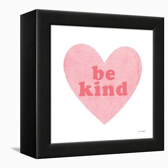 Be Kind Heart-Ann Kelle-Framed Stretched Canvas