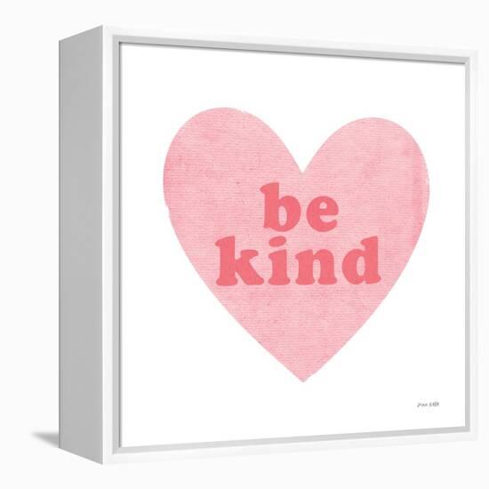 Be Kind Heart-Ann Kelle-Framed Stretched Canvas